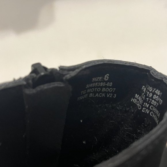 BABY GAP | Girls Toddler Moto Boots True Black Size 6 - Picture 7 of 7
